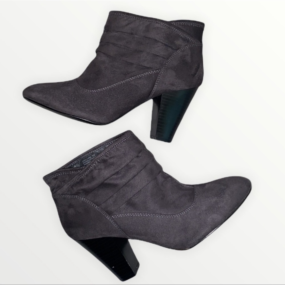 New! Studio Works Faux Suede Gramercy Ankle Boots